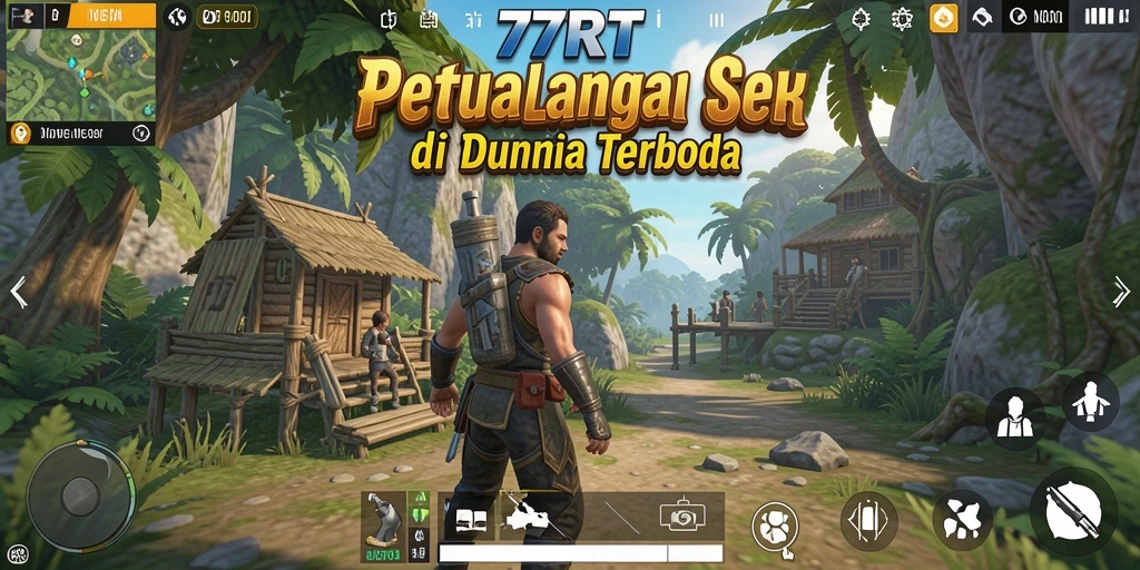 Screenshot menampilkan gameplay seru di dunia terbuka 77RT.