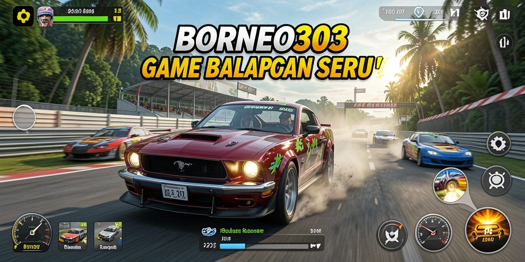 Gameplay seru dalam balapan mobil yang cepat dan menantang.
