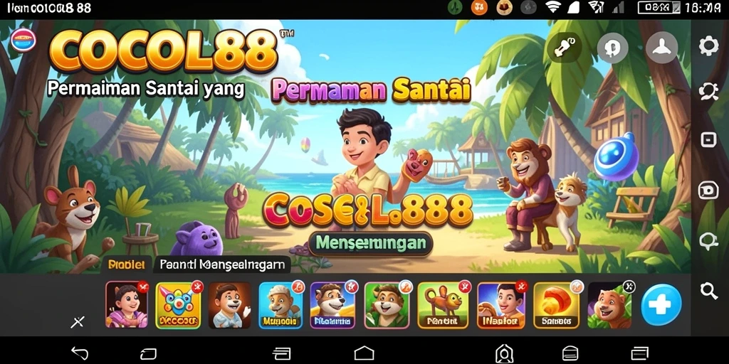 Tampilan gameplay COCOL88 yang ceria dan menarik.