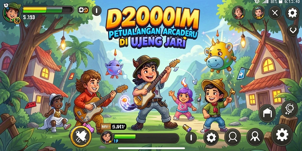 Tampilan gameplay seru dari D200M dengan berbagai tantangan menarik.