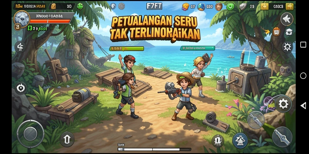 Tampilan gameplay F7F7 yang mendebarkan dan penuh aksi.