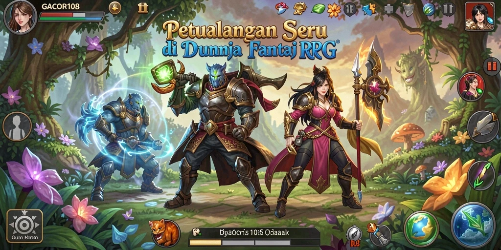 Gambaran gameplay menarik dalam GACOR108 di dunia RPG.