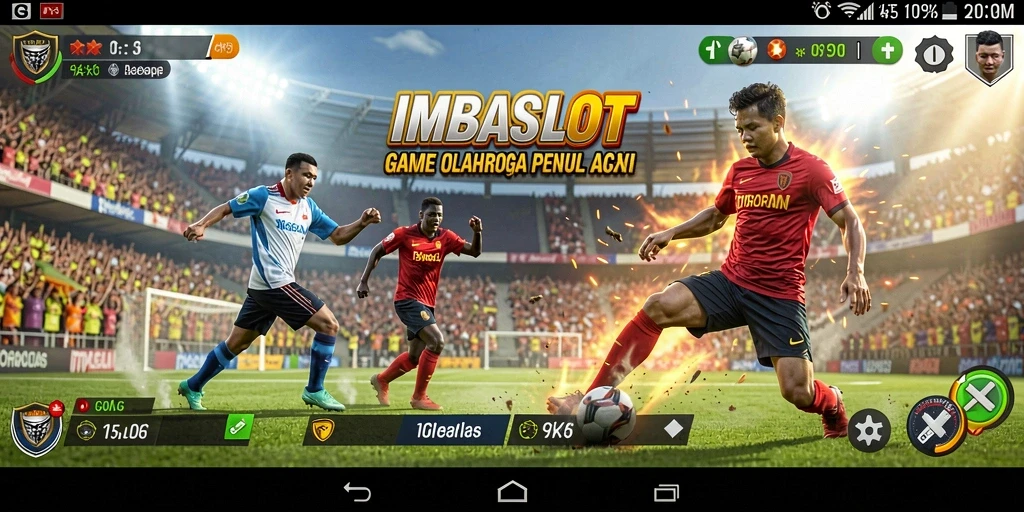 Tampilan gameplay IMBASLOT yang seru dan penuh aksi olahraga.