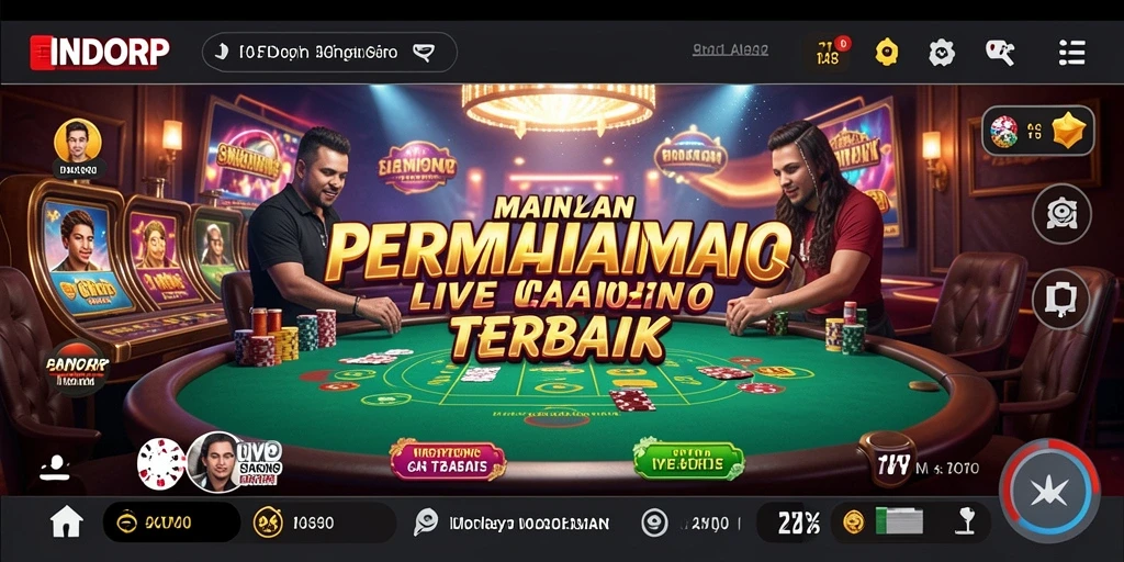 Tampilan gameplay Live Casino yang menarik di INDORP.