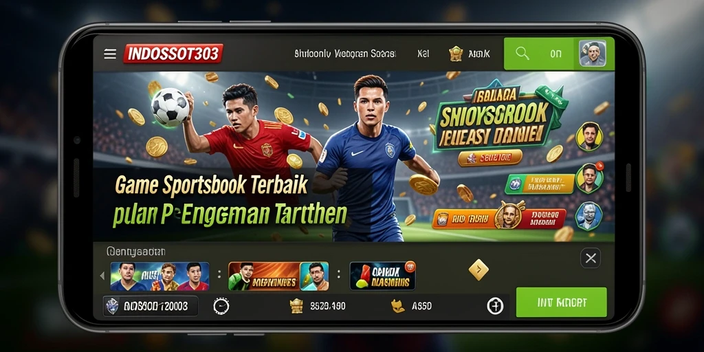 Tampilan menarik dan interaktif dari gameplay Sportsbook INDOSLOT303.