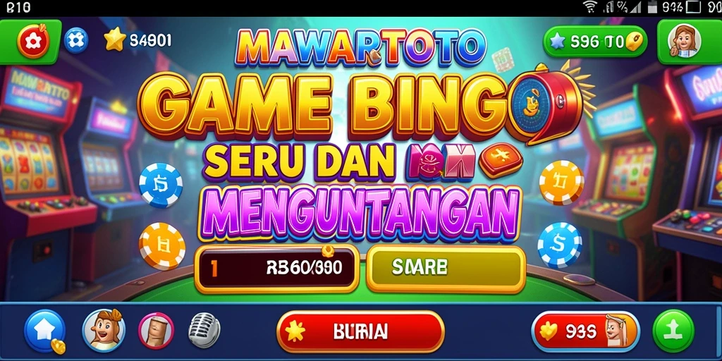 Screenshot permainan Bingo MAWARTOTO yang menarik dan seru.