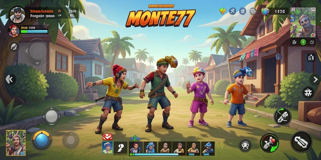 Screenshot gameplay MONTE77 yang menunjukkan suasana simulasi yang menarik.