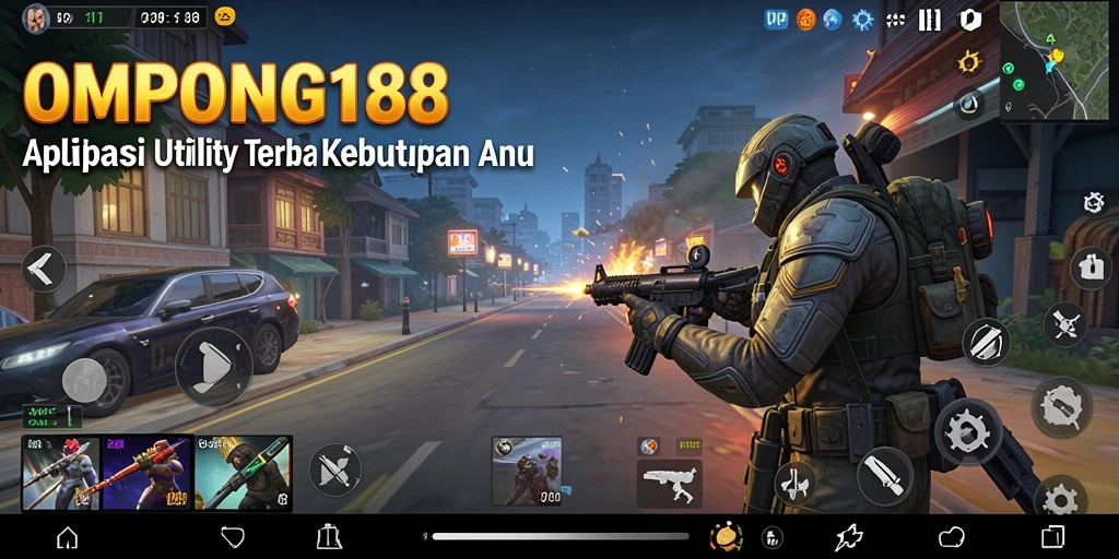 Tampilan antarmuka OMPONG188 yang modern dan fungsional.