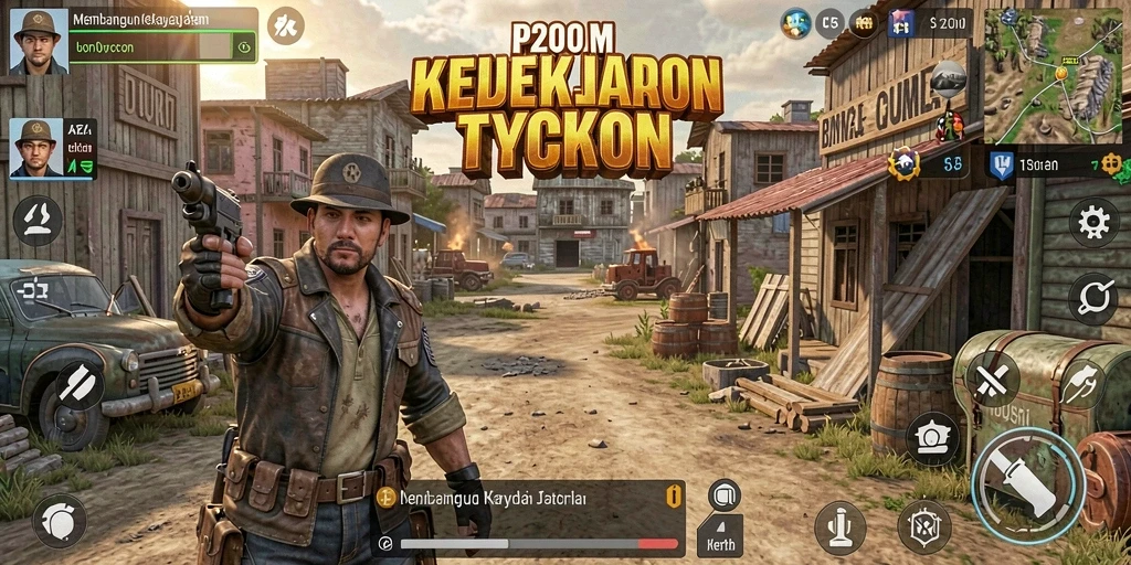 Tampilan screenshot P200M dengan fitur gameplay Tycoon yang menarik.