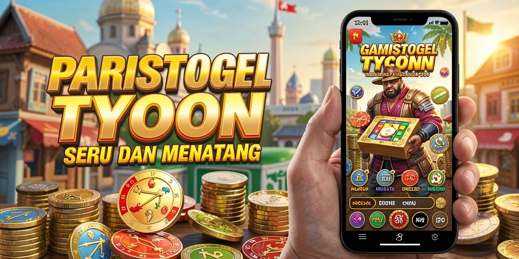 Tampilan gameplay menarik dari PARISTOGEL yang menunjukkan keseruan mengelola bisnis.