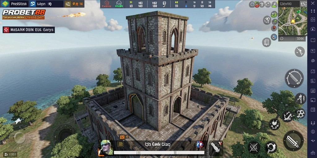 Gameplay seru Tower Defense di PROBET88 dengan menara pertahanan.