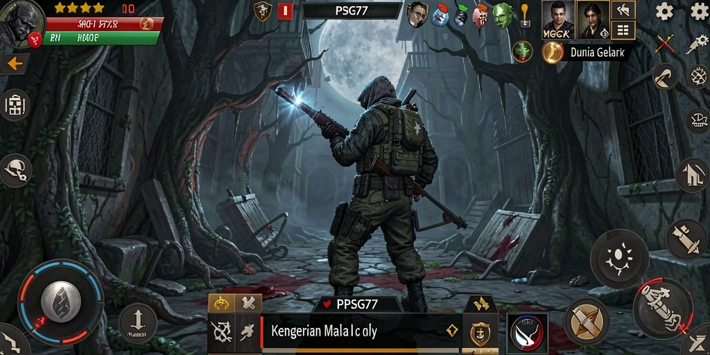 Tampilan menyeramkan gameplay PSG77 yang penuh ketegangan.