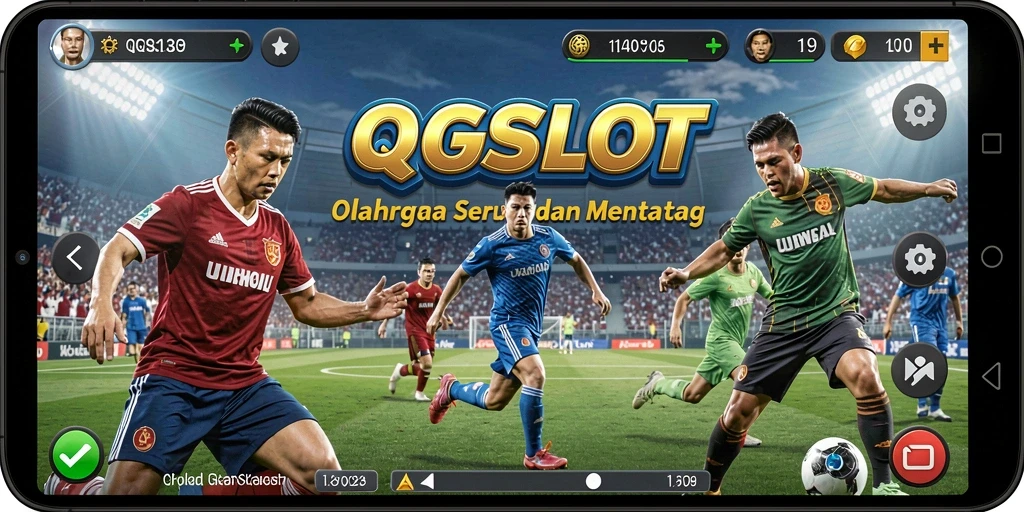 Screenshot utama QQSLOT menampilkan aksi penuh adrenalin di lapangan.