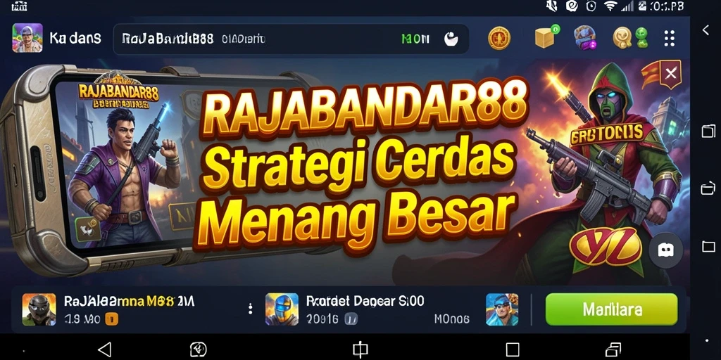Tampilan gameplay strategis yang mendebarkan di RAJABANDAR88.