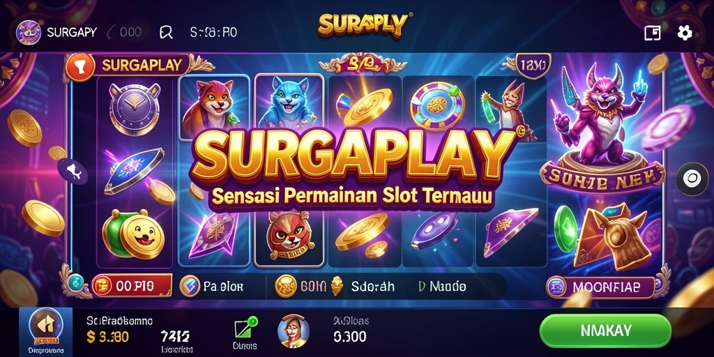 Tampilan menarik dari gameplay slot di SURGAPLAY.